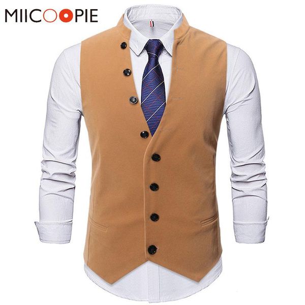 blazers stand collar solid color suit vest men casual business button decoration single breasted waistcoat wedding formal chaleco hombre, White;black
blazers stand collar solid color suit vest men casual business button decoration single breasted waistcoat wedding formal chaleco hombre, White;black