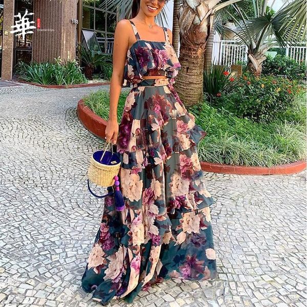 dress bohemian floral print suits dress two piece set short camis femeal women summer casual 2 pieces suit dresses for female, White
dress bohemian floral print suits dress two piece set short camis femeal women summer casual 2 pieces suit dresses for female, White