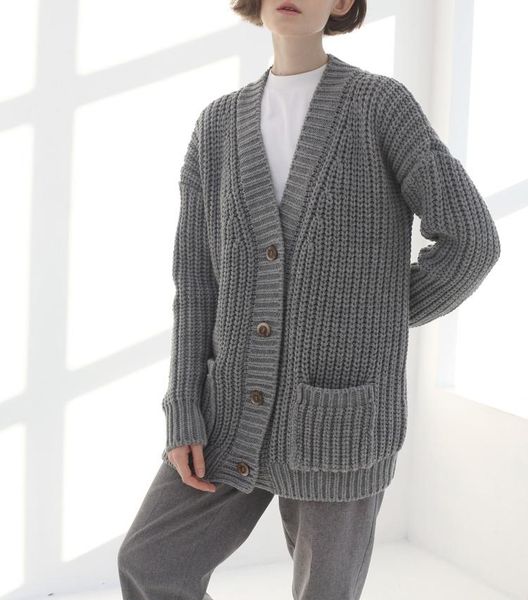 sweaters 2022 spring autumn winter casual knit coat wool long cardigan thick warm jacket, White;black
sweaters 2022 spring autumn winter casual knit coat wool long cardigan thick warm jacket, White;black