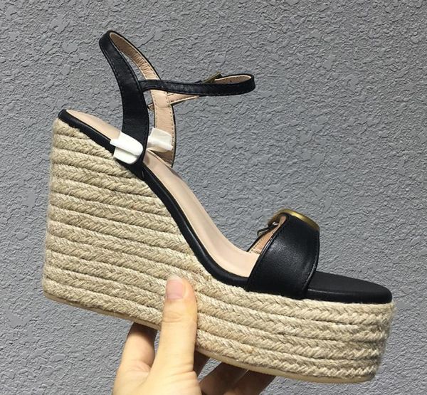 2021 summer women platform luxury designer sandals ankle wrap shoe womens party heels shoes soft leather buckle strap solid slope 5160915, Black
2021 summer women platform luxury designer sandals ankle wrap shoe womens party heels shoes soft leather buckle strap solid slope 5160915, Black