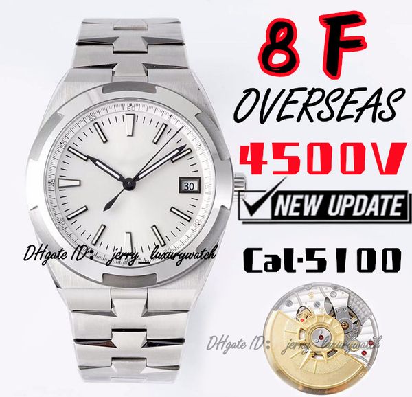 8f luxury men's watch 4500v overseas, 41mm * 11mm. cal.5100 movement, super luminous coating, frequency 28,800 times/hour,formal sports, Slivery;brown
8f luxury men's watch 4500v overseas, 41mm * 11mm. cal.5100 movement, super luminous coating, frequency 28,800 times/hour,formal sports, Slivery;brown