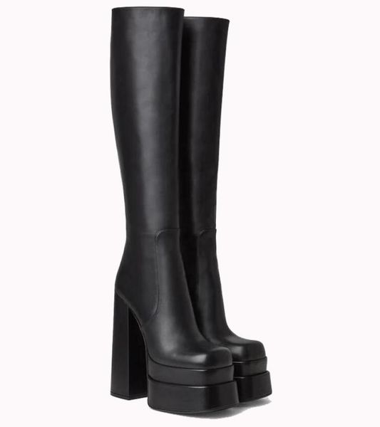 realfine888 boots 5a vs leather platform ankle kneehigh boot for women with box size 35427007307, Black
realfine888 boots 5a vs leather platform ankle kneehigh boot for women with box size 35427007307, Black