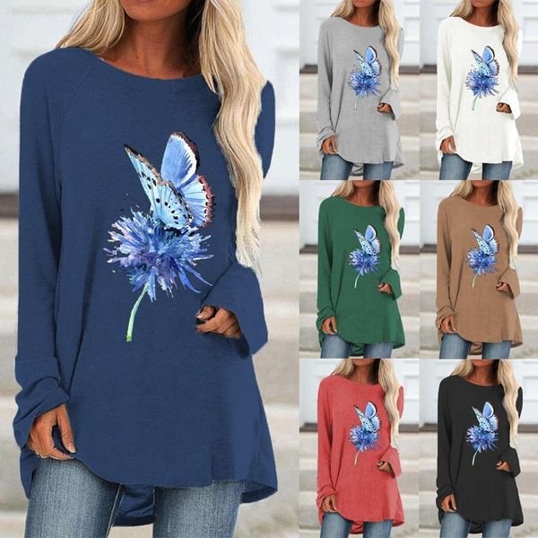 t-shirt women fashion aline long sleeve casual shirts apring autumn ladies loose flower print loose tshirt, White
t-shirt women fashion aline long sleeve casual shirts apring autumn ladies loose flower print loose tshirt, White