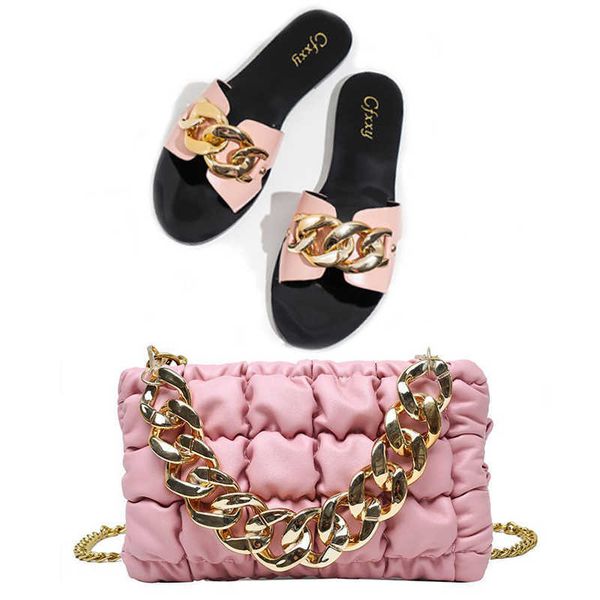 sandals women's summer fashion chain slippers sandals wisp empty flat-bottomed beach trend hardware handbag shoulder bag 230417, Black
sandals women's summer fashion chain slippers sandals wisp empty flat-bottomed beach trend hardware handbag shoulder bag 230417, Black