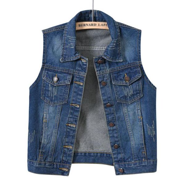 vests denim vest women casual colete coat vintage cardigan jean sleeveless turndown collar breasted colete woman clothing 2022, Black;white
vests denim vest women casual colete coat vintage cardigan jean sleeveless turndown collar breasted colete woman clothing 2022, Black;white