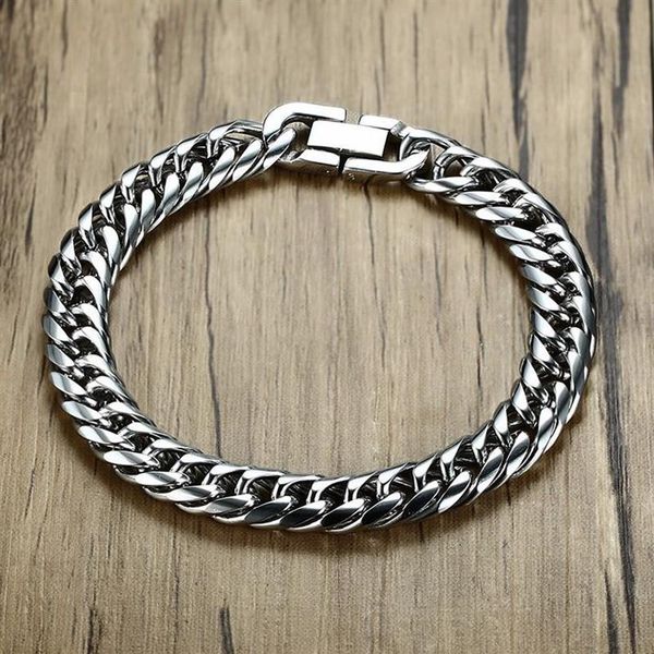 link chain miami cuban link mens bracelet in silver tone stainless steel heavy armband pulseira bileklik male jewelry 8-14 mm 21-2673, Black
link chain miami cuban link mens bracelet in silver tone stainless steel heavy armband pulseira bileklik male jewelry 8-14 mm 21-2673, Black