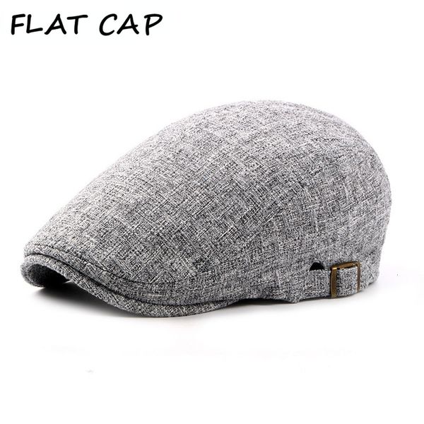 berets flat cap mens linen flat caps adjustable vintage spring summer beret hat male casual gatsby style gifts british duckbill hats 230421, Blue;gray
berets flat cap mens linen flat caps adjustable vintage spring summer beret hat male casual gatsby style gifts british duckbill hats 230421, Blue;gray
