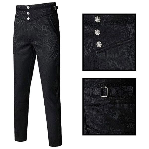 blazers men's gothic halloween vampire cosplay costume trousers steampunk dark jacquard victorian trousers, White;black
blazers men's gothic halloween vampire cosplay costume trousers steampunk dark jacquard victorian trousers, White;black