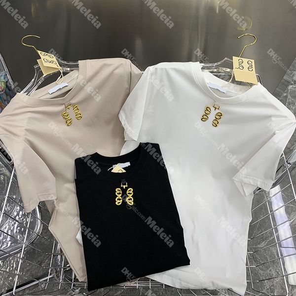 woman t shirt summer short sleeves tees for women designer crop t shirts metal pendant casual womans outdoor womens tees crew neck clothes, White
woman t shirt summer short sleeves tees for women designer crop t shirts metal pendant casual womans outdoor womens tees crew neck clothes, White