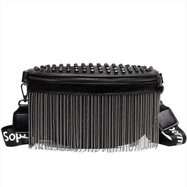 women punk rivet waist bags tassel cool fanny pack leather chest belt bags crossbody shoulder phone money bum hip purse236s
women punk rivet waist bags tassel cool fanny pack leather chest belt bags crossbody shoulder phone money bum hip purse236s