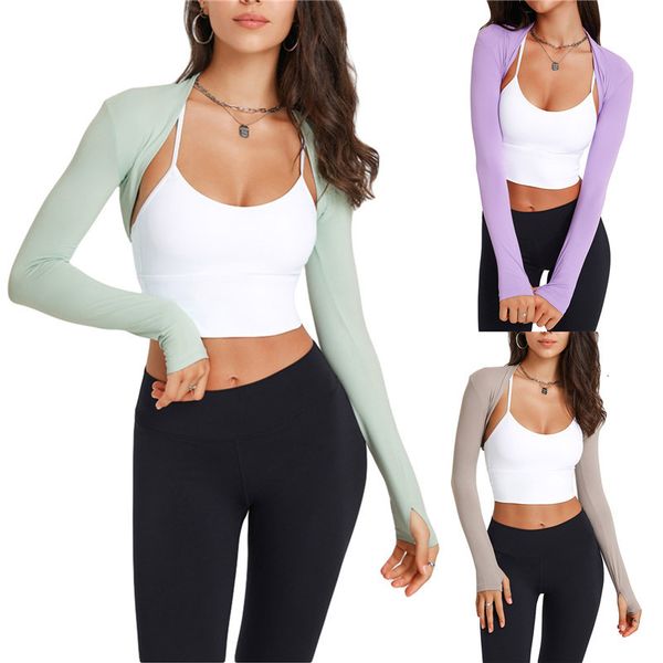 women's t-shirt women long sleeve bolero shrug yoga open front cropped cardigan sleeves to cover arms workout for exercise sports gym, White
women's t-shirt women long sleeve bolero shrug yoga open front cropped cardigan sleeves to cover arms workout for exercise sports gym, White