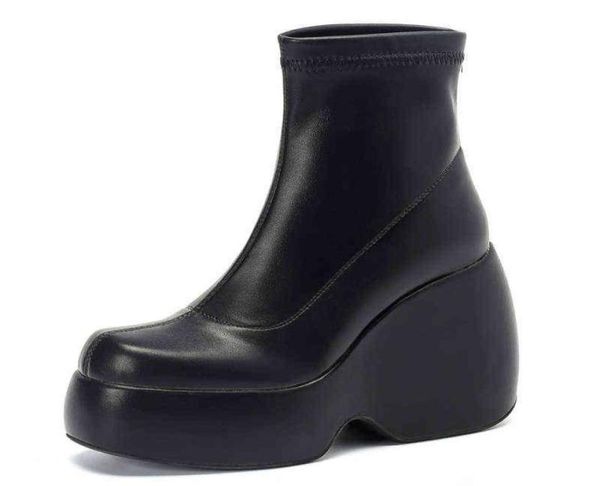stretch punk style chunky platform ankle boot for women autumn winter shoes ladies high heels short boots bottine female black j223026001
stretch punk style chunky platform ankle boot for women autumn winter shoes ladies high heels short boots bottine female black j223026001