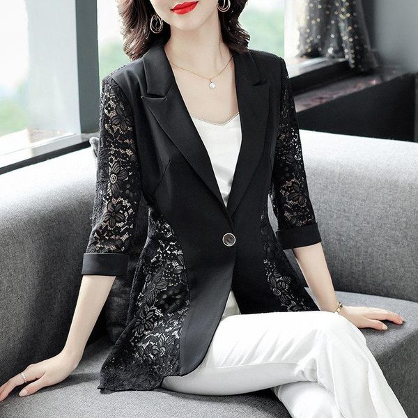 pants noble black lace suit jacket female 2021 spring summer new fashion elegant single button lady casual thin slim blazer coats club, White
pants noble black lace suit jacket female 2021 spring summer new fashion elegant single button lady casual thin slim blazer coats club, White