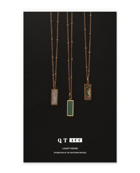 pendant necklaces shell malachite pendants stainless steel plated gold for women designer trendy party jewellery accessories 2021 7594858, Silver
pendant necklaces shell malachite pendants stainless steel plated gold for women designer trendy party jewellery accessories 2021 7594858, Silver