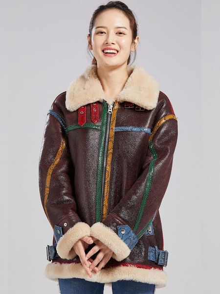 fur menina bonita 2022 new double faced fur winter jacket women genuine leather coat natural merino sheep fur outerwear streetwear, Black
fur menina bonita 2022 new double faced fur winter jacket women genuine leather coat natural merino sheep fur outerwear streetwear, Black