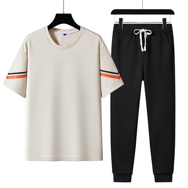 men's tracksuits summer t shirt pants trousers for men set two piece black grey tracksuit hip hop streetwear running sport clothes over, Gray
men's tracksuits summer t shirt pants trousers for men set two piece black grey tracksuit hip hop streetwear running sport clothes over, Gray