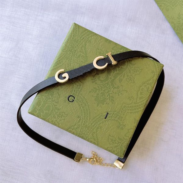 advanced design leather rope necklace fashionable female style necklace popular luxury brand short chain exquisite gold-plated acc2914, Silver
advanced design leather rope necklace fashionable female style necklace popular luxury brand short chain exquisite gold-plated acc2914, Silver
