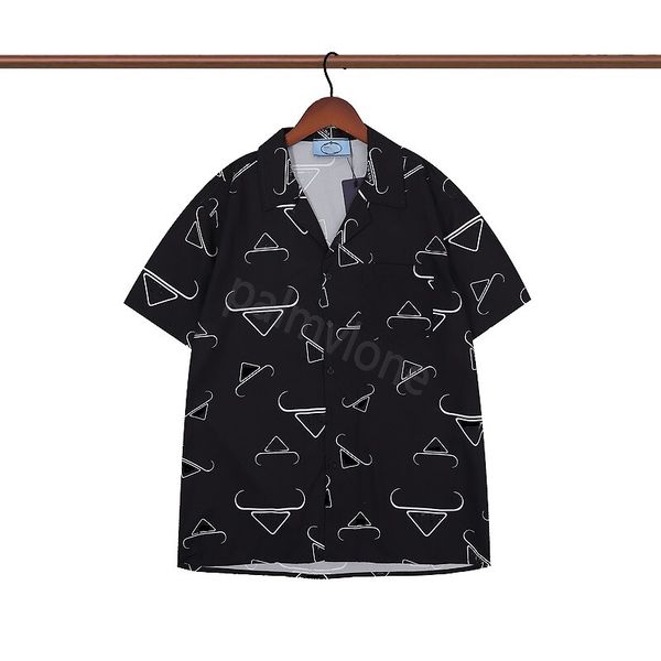 23ss mens flower print t shirts casual button down short sleeve hawaiian shirt suits summer beach designer prad aw tees, White;black
23ss mens flower print t shirts casual button down short sleeve hawaiian shirt suits summer beach designer prad aw tees, White;black