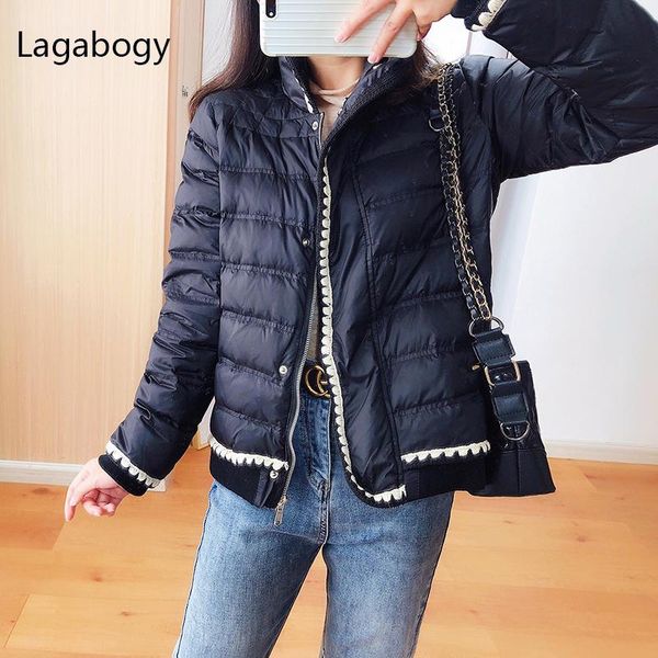 parkas lagabogy 2021 new winter women 90% white duck down coat ultra light casual short parkas stand collar zipper lace solid jacket, Black
parkas lagabogy 2021 new winter women 90% white duck down coat ultra light casual short parkas stand collar zipper lace solid jacket, Black