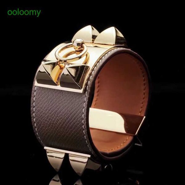 hemres designer bracelet gold bracelet for women netizen punk style bracelet cowhide h buckle enamel korean rivet wide leather rope 7il8 cvl, Black
hemres designer bracelet gold bracelet for women netizen punk style bracelet cowhide h buckle enamel korean rivet wide leather rope 7il8 cvl, Black