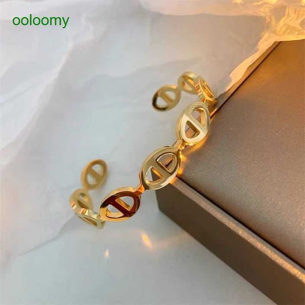 hemres designer bracelet gold bracelet for women titanium steel colorless new open bracelet women's fashion adjustable pig nose exquisi, Black
hemres designer bracelet gold bracelet for women titanium steel colorless new open bracelet women's fashion adjustable pig nose exquisi, Black