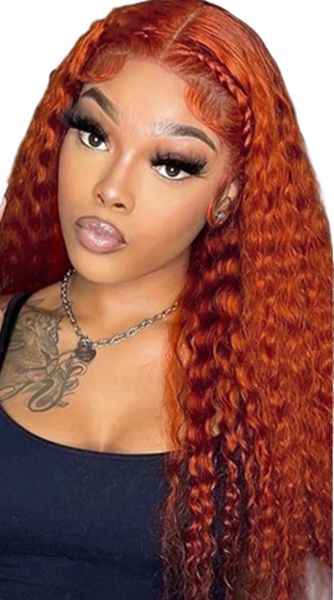 ginger orange lace front wig deep curly lace frontal wigs for women bleached knots deep wave hd transparent human hair lace wig, Black;brown
ginger orange lace front wig deep curly lace frontal wigs for women bleached knots deep wave hd transparent human hair lace wig, Black;brown