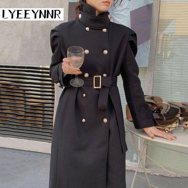 fur lyeeynnr slim waist lace up elegant wool blends turtleneck temperament trench women solid color simple double breasted coats, Black
fur lyeeynnr slim waist lace up elegant wool blends turtleneck temperament trench women solid color simple double breasted coats, Black