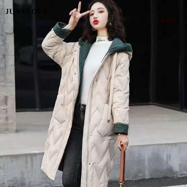 parkas junelove hooded warm down coat women long jacket new winter loose down jackets female overcoat fashion thick parkas lady outwear, Black
parkas junelove hooded warm down coat women long jacket new winter loose down jackets female overcoat fashion thick parkas lady outwear, Black