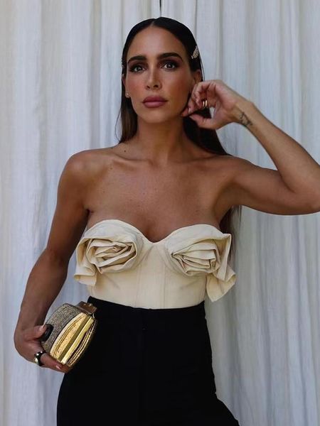 tanks puwd women heart collar 3d flower decorative tube 2022 elegant ladies tank party high street slim female chic, Black;white
tanks puwd women heart collar 3d flower decorative tube 2022 elegant ladies tank party high street slim female chic, Black;white
