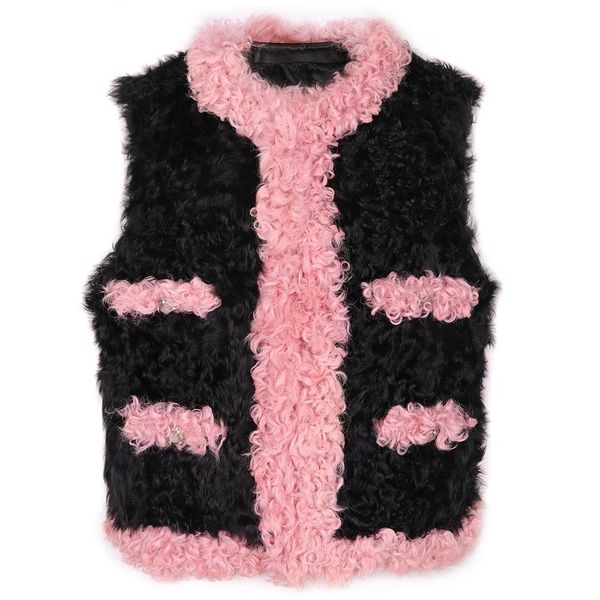 fur yoloagain spring autumn women elegant lamb fur vest real fur gilet ladies outerwear, Black
fur yoloagain spring autumn women elegant lamb fur vest real fur gilet ladies outerwear, Black