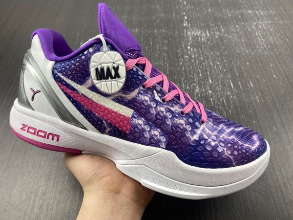 authentic 6 protro kay yow men shoes blue white pink grinch mamba man outdoor sports sneakers with box, Red;white
authentic 6 protro kay yow men shoes blue white pink grinch mamba man outdoor sports sneakers with box, Red;white