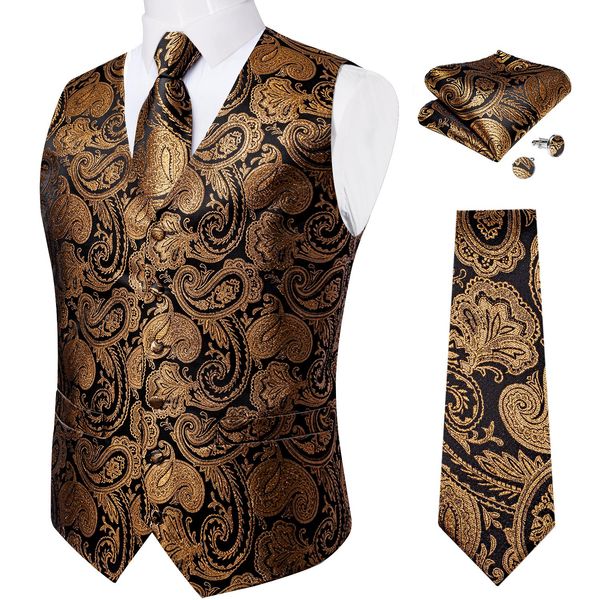 blazers luxury brown paisley silk suit vest set for men neck tie pocket square cufflinks wedding party tuxedo male blazer waistcoat, White;black
blazers luxury brown paisley silk suit vest set for men neck tie pocket square cufflinks wedding party tuxedo male blazer waistcoat, White;black