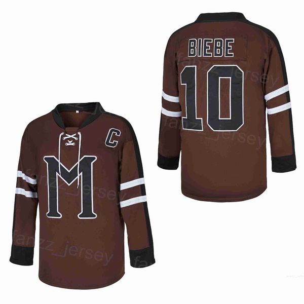 college hockey version mystiy alaska jersey 10 john biebe movie team home brown color vintage all stitched university for sport fans breatha, Black
college hockey version mystiy alaska jersey 10 john biebe movie team home brown color vintage all stitched university for sport fans breatha, Black