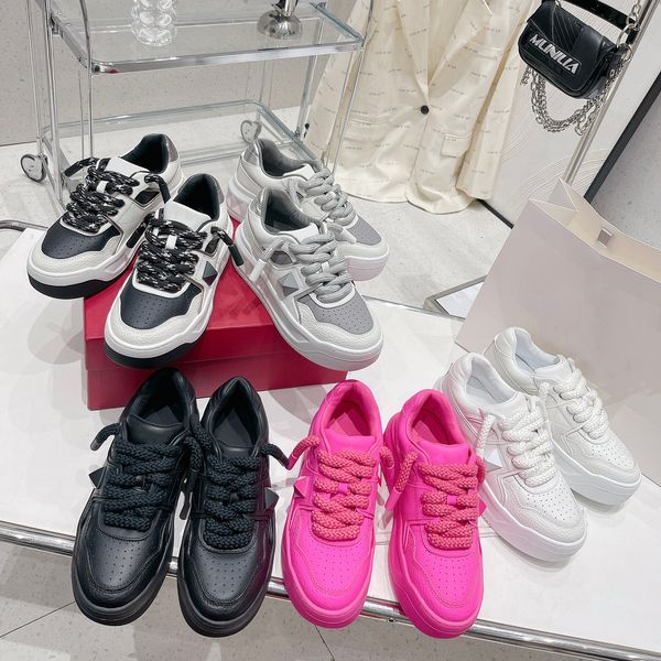 casual shoes designer rivet thick bottom for women round toe genuine leather fashion couple sport 2023 new female sneakers mixed color pumps, Black
casual shoes designer rivet thick bottom for women round toe genuine leather fashion couple sport 2023 new female sneakers mixed color pumps, Black