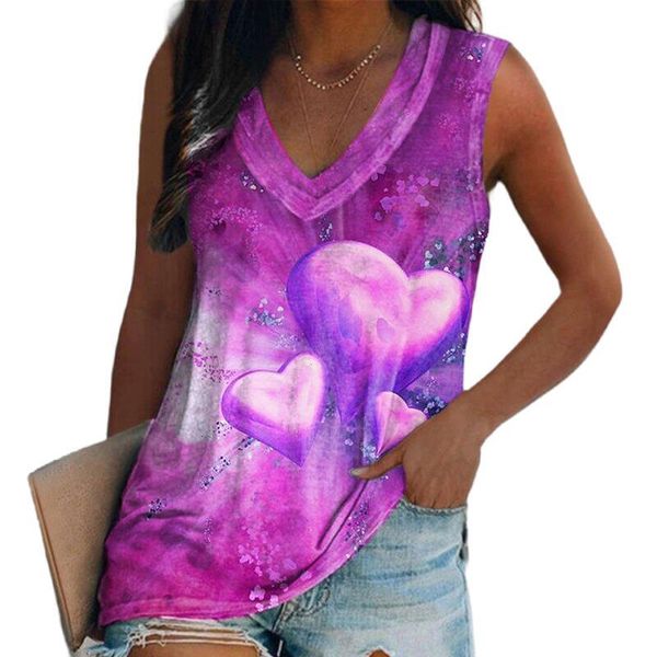 tanks women summer heart printed vneck tank casual loose sleeveless tshirts ladies elegant vest boho style tee, Black;white
tanks women summer heart printed vneck tank casual loose sleeveless tshirts ladies elegant vest boho style tee, Black;white