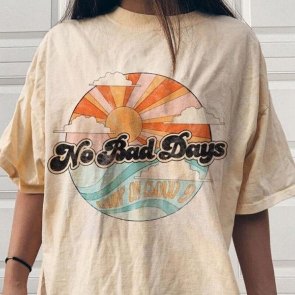 t-shirt kuakuayu hjn no bad days printing summer t shirt women casual white sea wave fashion tshirt short sleeve graphic tee
t-shirt kuakuayu hjn no bad days printing summer t shirt women casual white sea wave fashion tshirt short sleeve graphic tee
