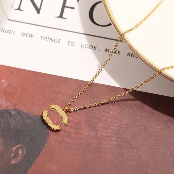 fashion women luxury designer necklace choker pendant chain 18k gold plated stainless steel letter necklaces statement jewelry acc249o, Silver
fashion women luxury designer necklace choker pendant chain 18k gold plated stainless steel letter necklaces statement jewelry acc249o, Silver