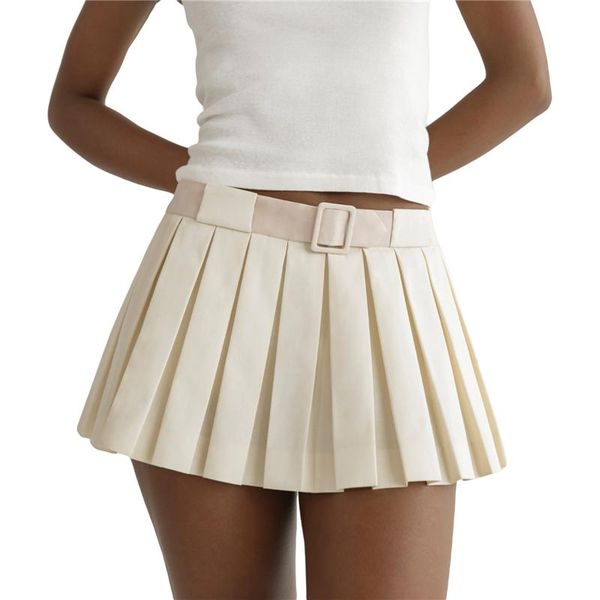 dresses xingqing y2k pleated skirt 2000s aesthetic women fairy grunge patchwork low waist short mini skirt with belt summer streetwear, White;black
dresses xingqing y2k pleated skirt 2000s aesthetic women fairy grunge patchwork low waist short mini skirt with belt summer streetwear, White;black