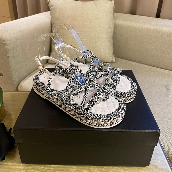 designer womens sandals woven craft slippers platform beach shoes chain glamour princess shoes outdoor walking shoes dew finger womens shoe, Black
designer womens sandals woven craft slippers platform beach shoes chain glamour princess shoes outdoor walking shoes dew finger womens shoe, Black