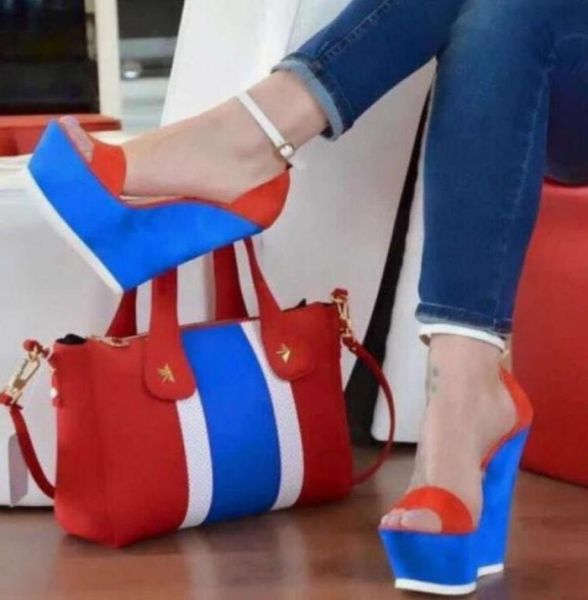 15cm luxury women shoes red blue high heel platform wedges designer sandals 2018 size 35 to 408808679, Black
15cm luxury women shoes red blue high heel platform wedges designer sandals 2018 size 35 to 408808679, Black
