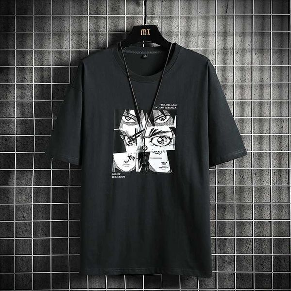 street short sleeved summer ins trendy t-shirt men's design sense niche trend loose and versatile, White;black
street short sleeved summer ins trendy t-shirt men's design sense niche trend loose and versatile, White;black
