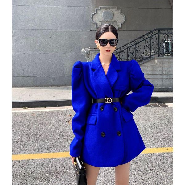 fur women coat 2022 spring new wool blends french long office lady full solid vintage loose women coat allmatch euroamerica style, Black
fur women coat 2022 spring new wool blends french long office lady full solid vintage loose women coat allmatch euroamerica style, Black