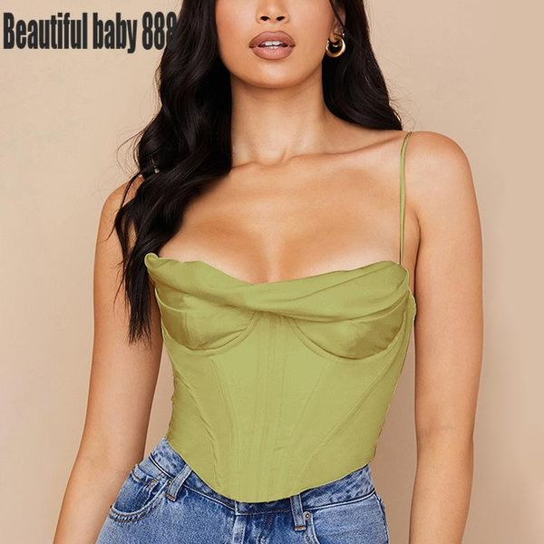 t-shirt meqeiss 2022 satin corset spaghetti strap lining cowl neck boning padded 2layer backless zipper bustier crop women, White
t-shirt meqeiss 2022 satin corset spaghetti strap lining cowl neck boning padded 2layer backless zipper bustier crop women, White