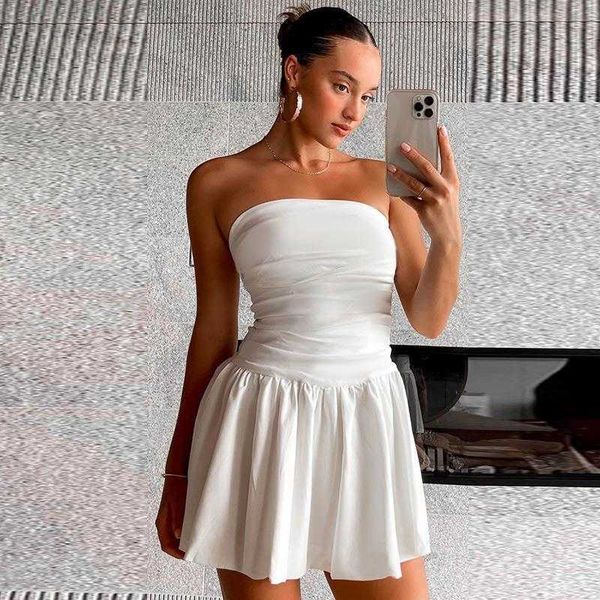 tube pleated casual dresses slim fit a swing skirt ins summer fashion seaside, Black;gray
tube pleated casual dresses slim fit a swing skirt ins summer fashion seaside, Black;gray