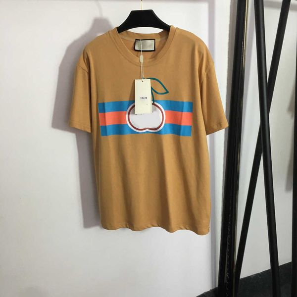 23ss tee womens t-shirt womens designer clothing round neck pure cotton cherry monogram striped print short sleeve t-shirt womens clothes, White
23ss tee womens t-shirt womens designer clothing round neck pure cotton cherry monogram striped print short sleeve t-shirt womens clothes, White