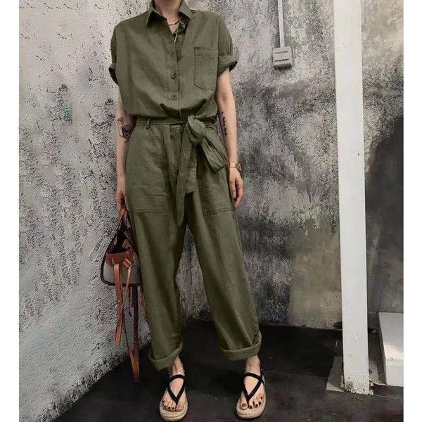 women's jumpsuits rompers jumpsuit women's summer fashion button style lace up high waist loose korean lady solid jumpsuit 230422, Black;white
women's jumpsuits rompers jumpsuit women's summer fashion button style lace up high waist loose korean lady solid jumpsuit 230422, Black;white