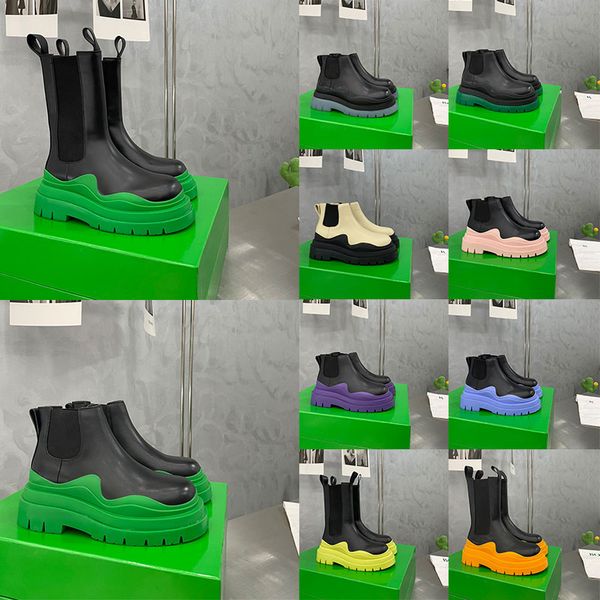 size 35-44 women men designer boots tire leather half ankle boots fashion wave black colored rubber outsole elastic webbing boot
size 35-44 women men designer boots tire leather half ankle boots fashion wave black colored rubber outsole elastic webbing boot