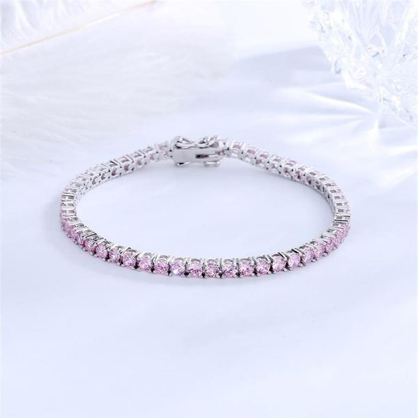 real solid 925 silver metal 1521 cm tennis bracelet pave full 3 mm round pink zircon sweet fine jewelry for women60943442470, Golden;silver
real solid 925 silver metal 1521 cm tennis bracelet pave full 3 mm round pink zircon sweet fine jewelry for women60943442470, Golden;silver