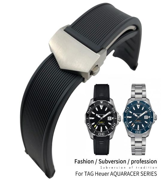 20mm 22mm rubber silicone watch band waterproof bracelets black blue strap for tag heuer aquaracer 300 way201b calibre 5 accessori7353267, Black;brown
20mm 22mm rubber silicone watch band waterproof bracelets black blue strap for tag heuer aquaracer 300 way201b calibre 5 accessori7353267, Black;brown