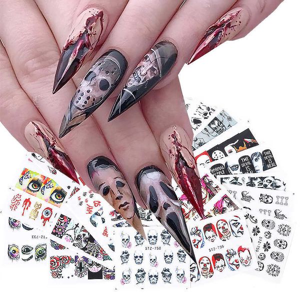 stickers decals 1 set halloween nail stickers set skull joker transfer sliders evil eyes nail decal anime tattoo water wraps tips trstz73175, Black
stickers decals 1 set halloween nail stickers set skull joker transfer sliders evil eyes nail decal anime tattoo water wraps tips trstz73175, Black